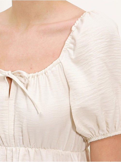 Vestido de popelina evasé bdart - Kiabi