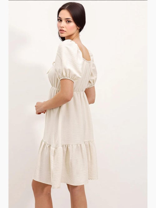 Vestido de popelina evasé bdart - Kiabi