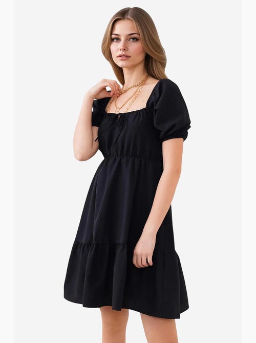 Vestido de popelina evasé bdart - Kiabi
