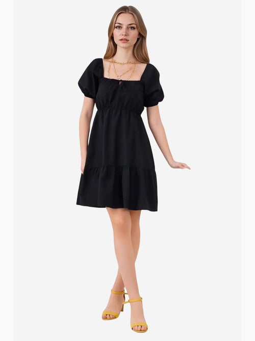 Vestido de popelina evasé bdart - Kiabi