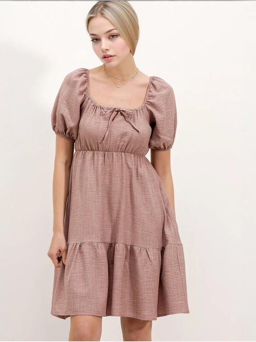 Vestido de popelina evasé bdart - Kiabi
