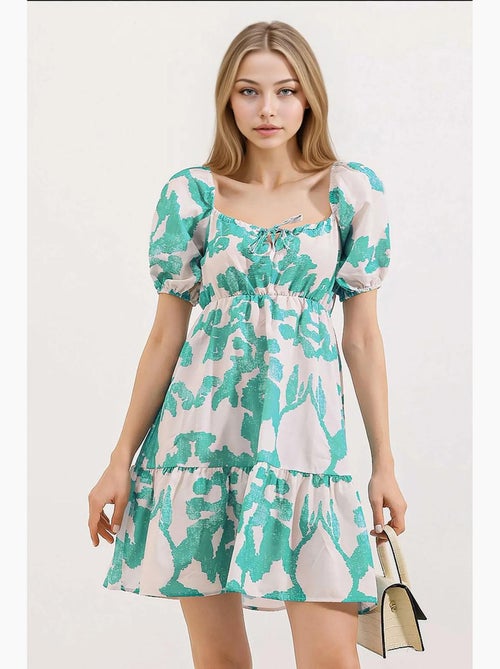 Vestido de popelina evasé bdart - Kiabi