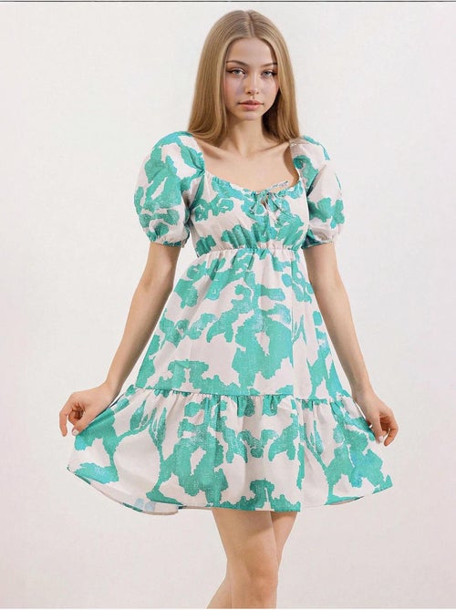 Vestido de popelina evasé bdart - Kiabi