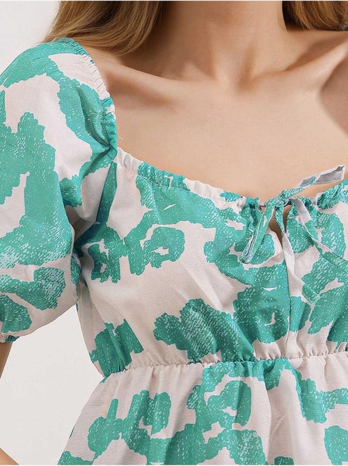Vestido de popelina evasé bdart - Kiabi