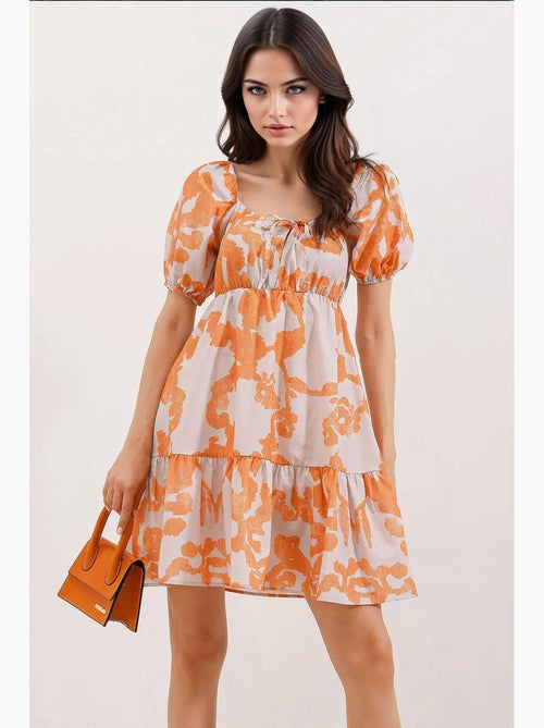 Vestido de popelina evasé bdart - Kiabi