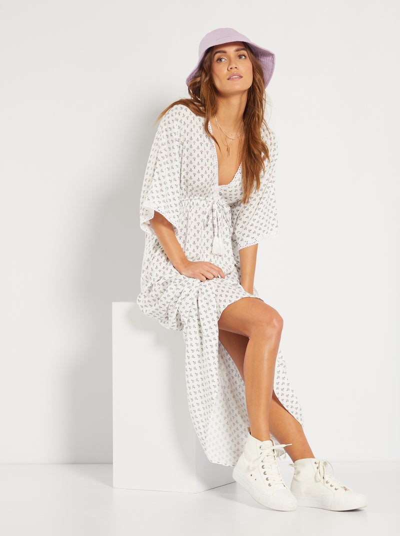 Vestido de praia BRANCO - Kiabi