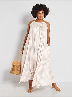 Vestido de praia comprido - Kiabi