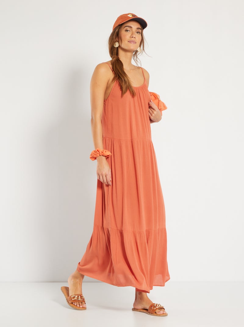 Vestido de praia LARANJA - Kiabi