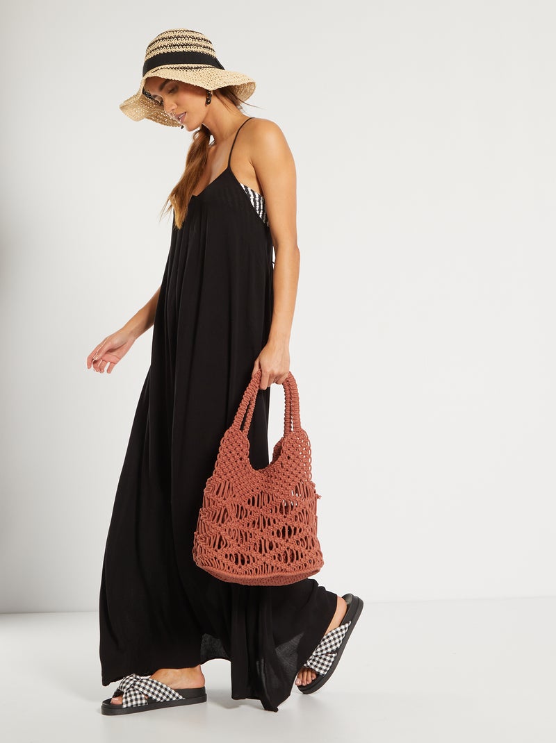 Vestido de praia Preto - Kiabi