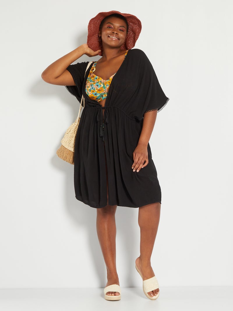 Vestido de praia Preto - Kiabi