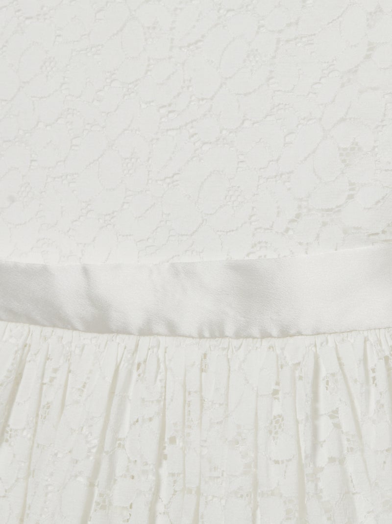Vestido de renda de cerimónia Branco - Kiabi