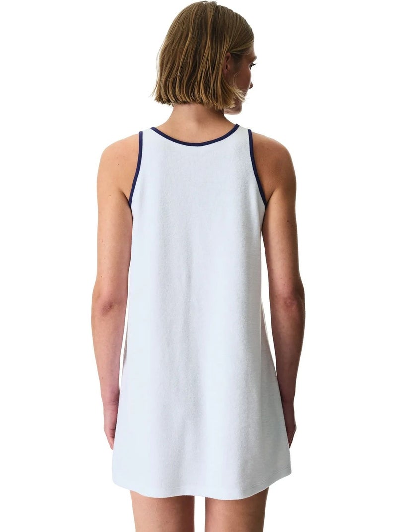 Vestido de senhora em turco penti Branco - Kiabi