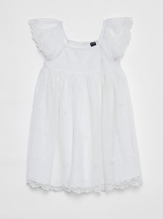 Vestido de tule bordado