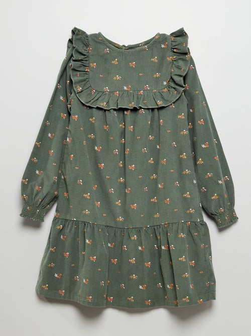 Vestido de veludo - Kiabi