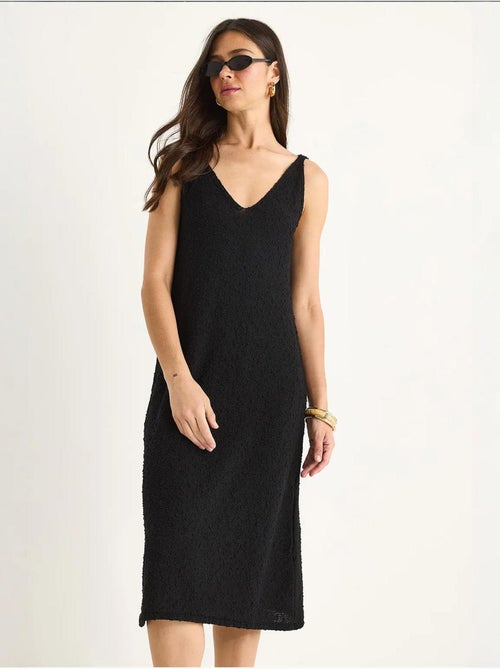 Vestido de verão em malha com detalhe às riscas nas costas lucci - Kiabi Vestido de verão em malha com detalhe às riscas nas costas lucci - Kiabi