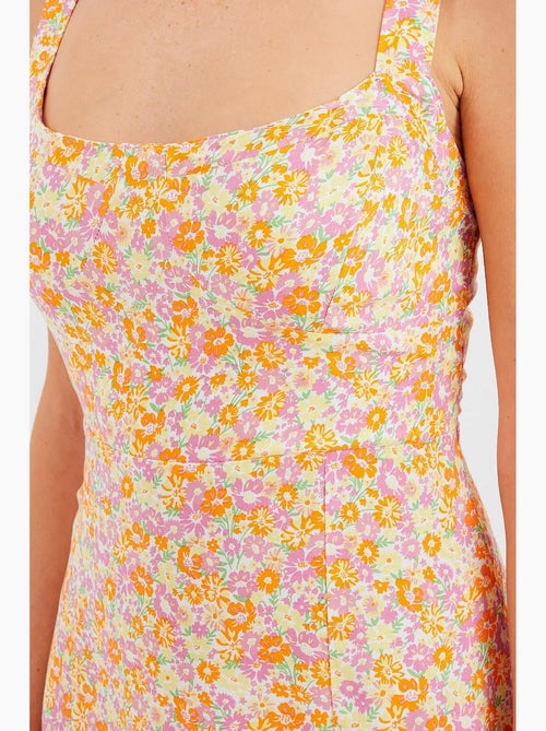 Vestido de viscose com alças e racha bdart - Kiabi Vestido de viscose com alças e racha bdart - Kiabi