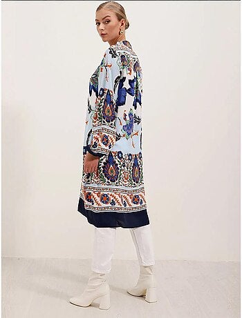 Vestido de viscose com padrão bdart