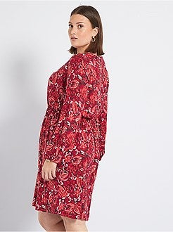 Vestido decote em V - Kiabi