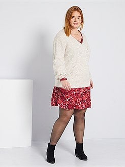 Vestido decote em V - Kiabi