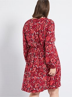 Vestido decote em V - Kiabi