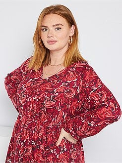 Vestido decote em V - Kiabi