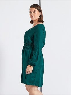 Vestido decote em V - Kiabi