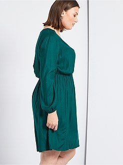 Vestido decote em V - Kiabi