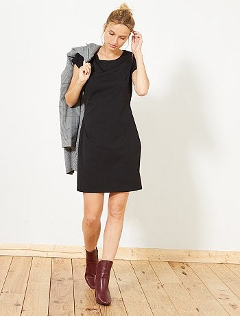 Mulher do 34 até 48 - Vestido direito com manga curta - Kiabi