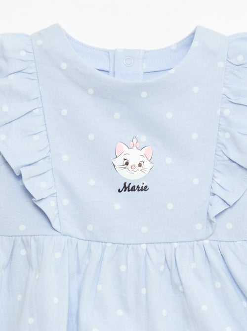 Vestido 'Disney' com folhos em algodão leve - Kiabi