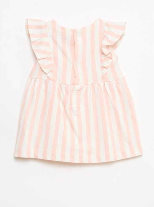 Vestido 'Disney' com folhos em algodão leve - Kiabi