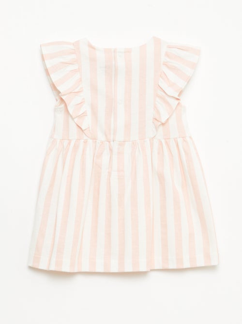 Vestido 'Disney' com folhos em algodão leve - Kiabi