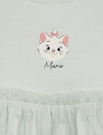 Vestido 'Disney' de manga curta com parte inferior em tule