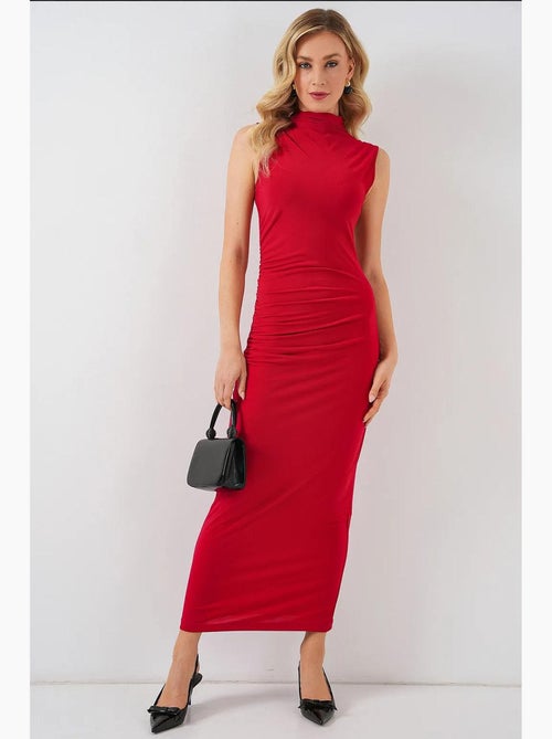 Vestido drapeado sem mangas franzido bdart - Kiabi Vestido drapeado sem mangas franzido bdart - Kiabi