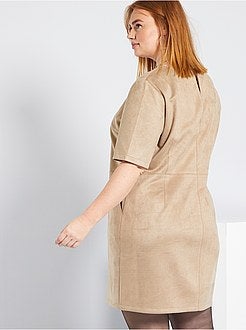 Vestido em camurça sintética - Kiabi