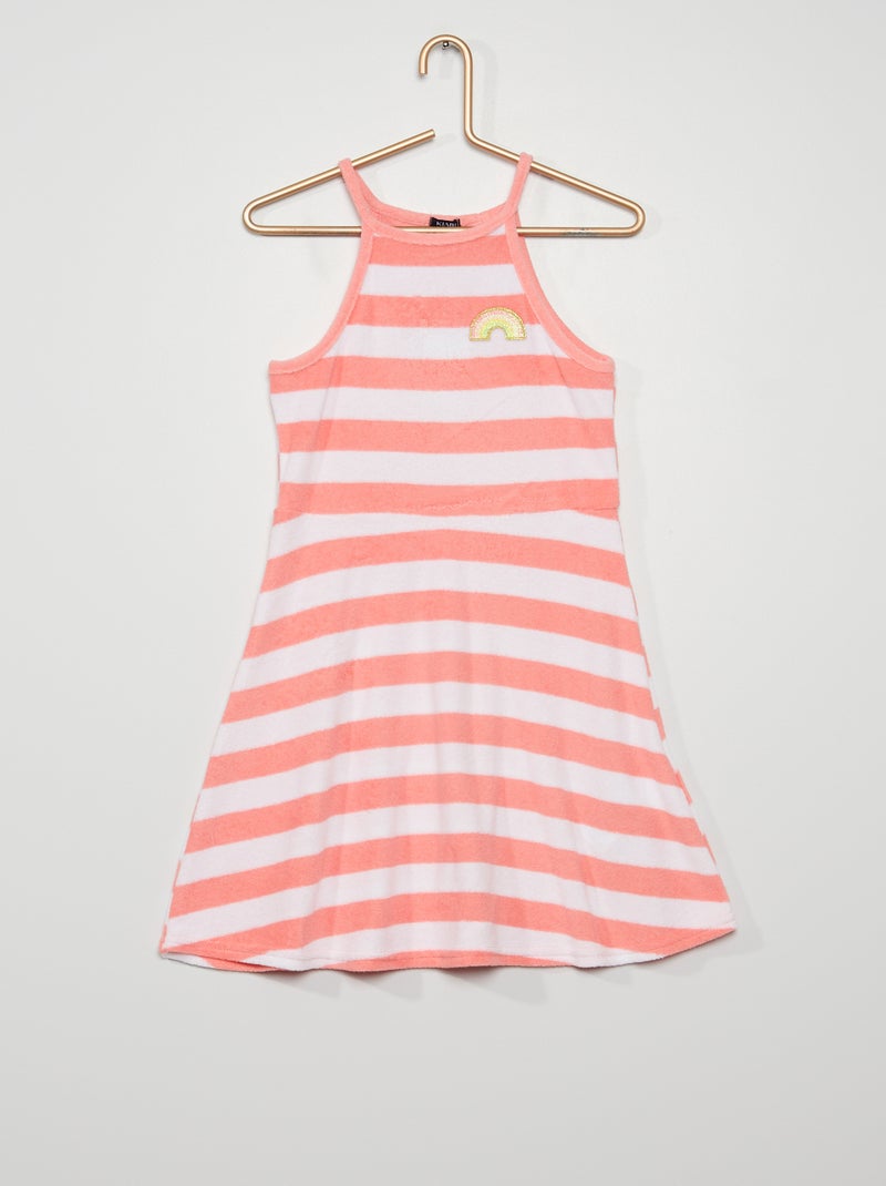 Vestido em felpa ROSA - Kiabi