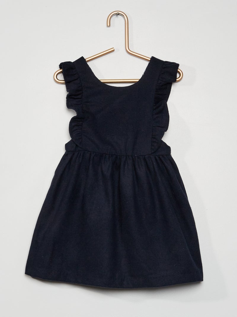 Vestido em feltro AZUL - Kiabi