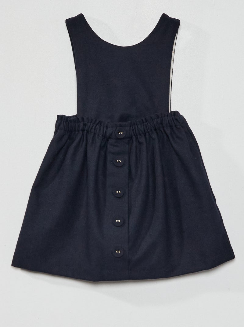 Vestido em flanela com forro fantasia AZUL - Kiabi