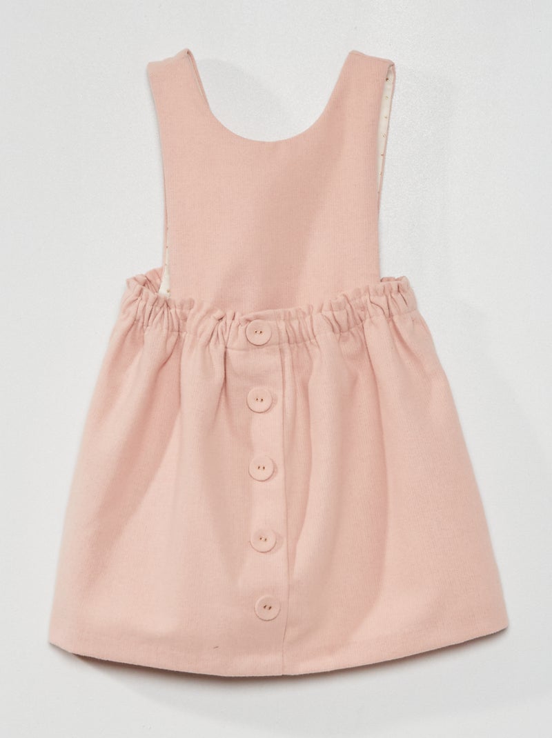 Vestido em flanela com forro fantasia ROSA - Kiabi