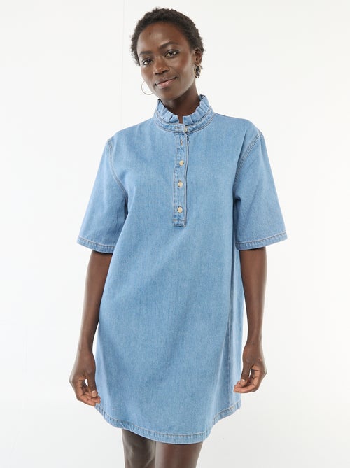 Vestido em ganga - Kiabi