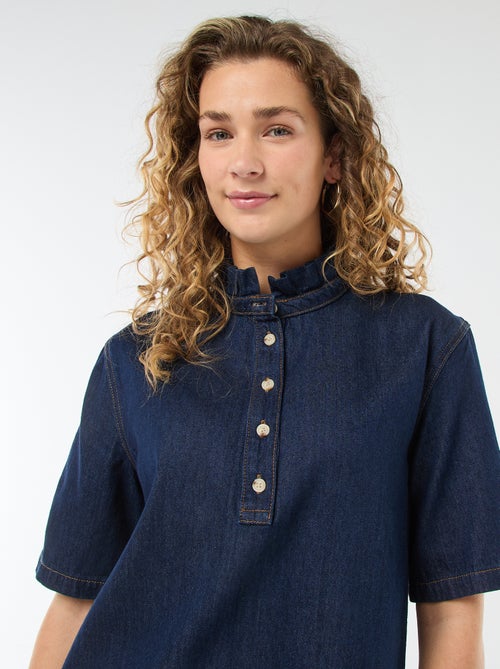 Vestido em ganga - Kiabi