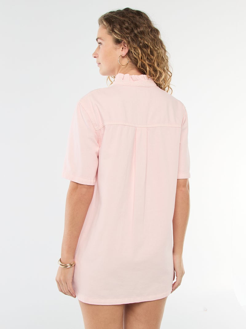 Vestido em ganga Rosa - Kiabi