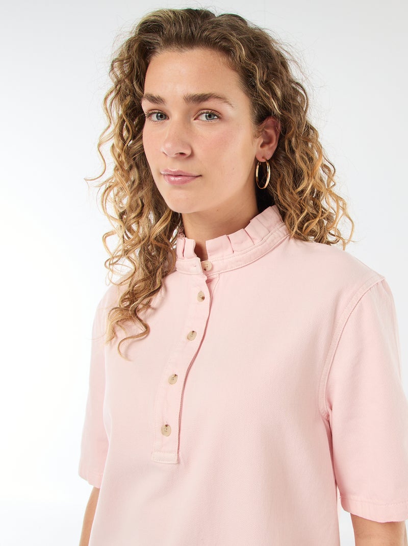 Vestido em ganga Rosa - Kiabi