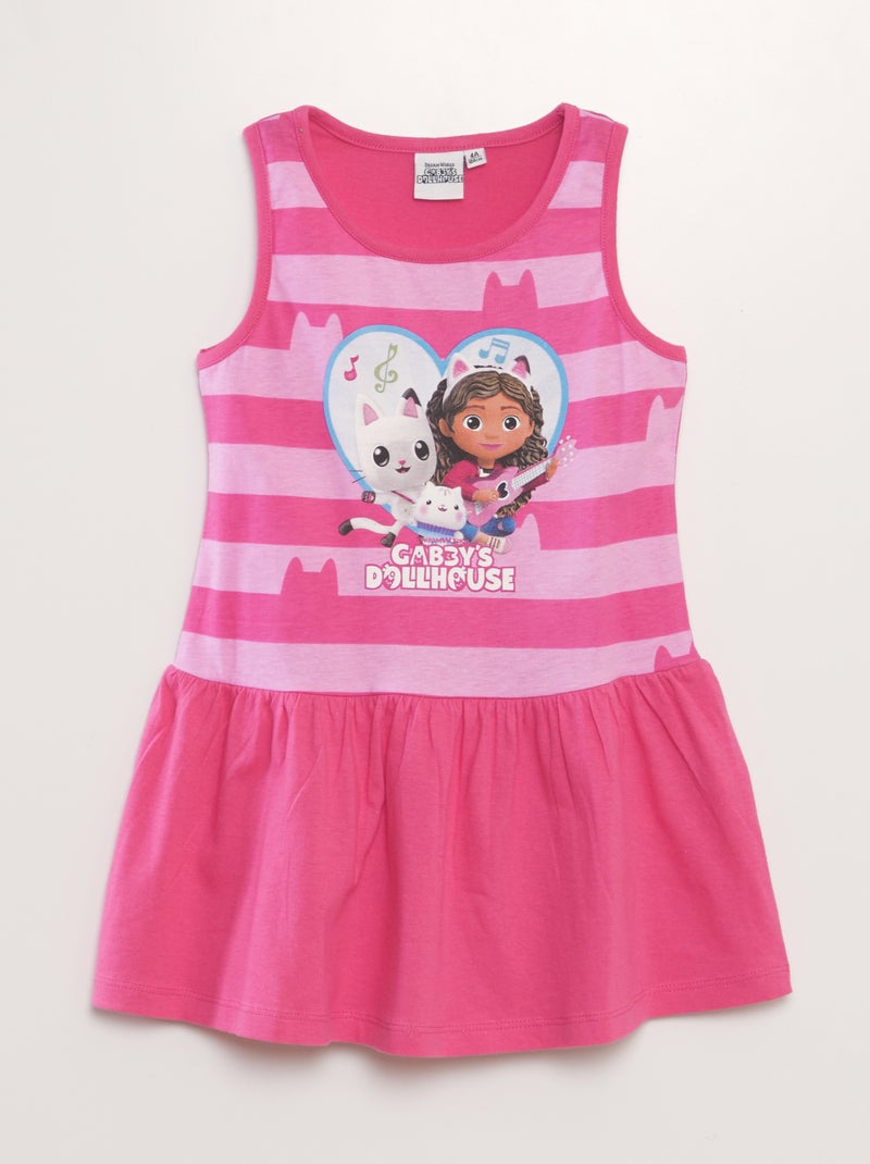 Vestido em jersey 'A Casa Mágica da Gabby' ROSA - Kiabi