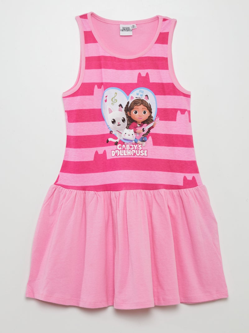 Vestido em jersey 'A Casa Mágica da Gabby' ROSA - Kiabi