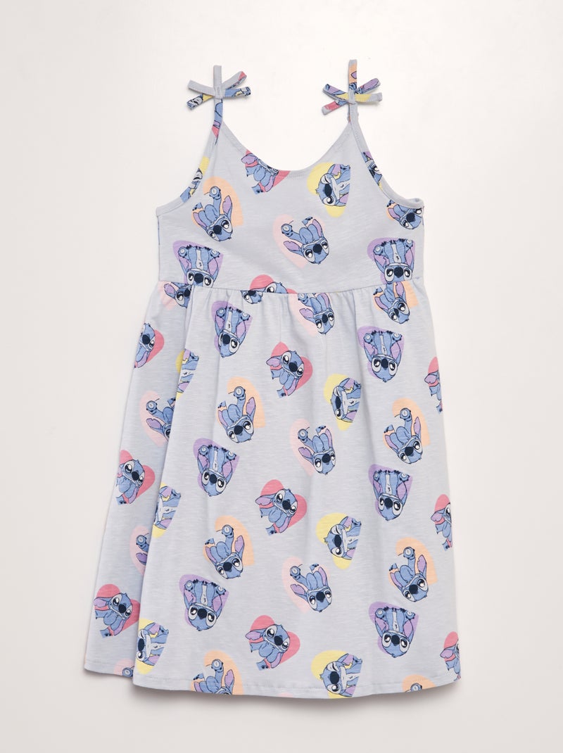 Vestido em jersey com alças 'Disney' 'Stitch' AZUL - Kiabi