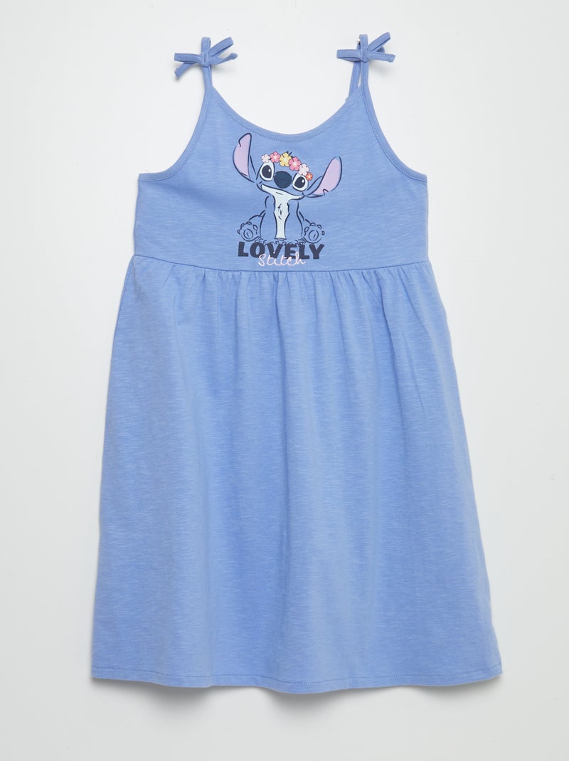 Vestido em jersey com alças 'Disney' 'Stitch' AZUL - Kiabi