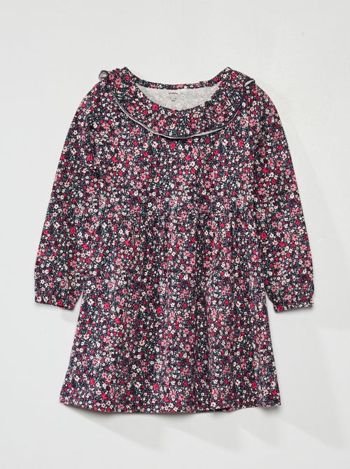 Vestido em jersey com estampado - Kiabi