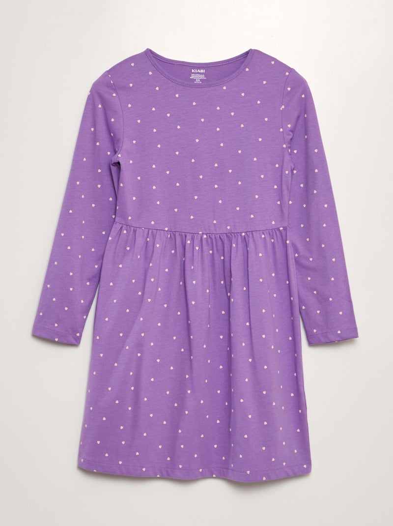 Vestido em jersey com estampado de fantasia VIOLETA - Kiabi