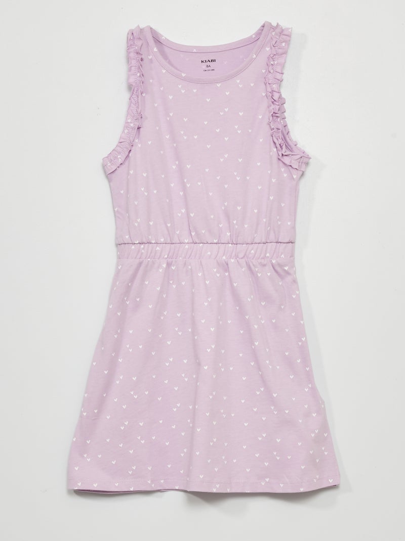 Vestido em jersey com estampado VIOLETA - Kiabi