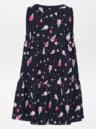 Vestido em jersey com folhos 'NAME IT'